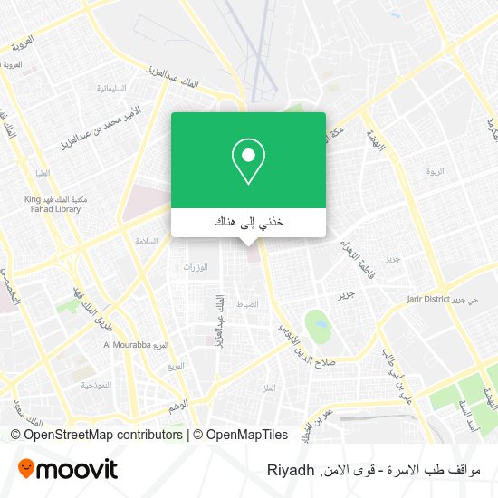 خريطة مواقف طب الاسرة - قوى الامن