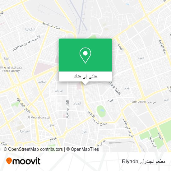 خريطة مطعم الجندول