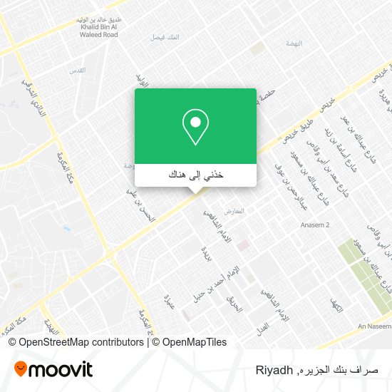 خريطة صراف بنك الجزيره