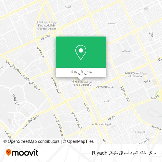 خريطة مركز خالد للعود أسواق طيبة