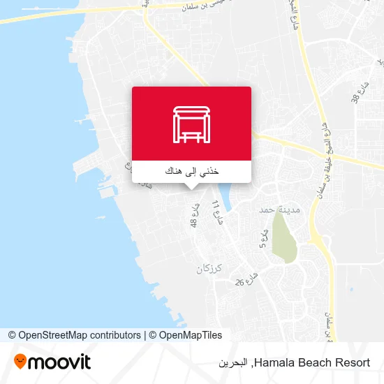 خريطة Hamala Beach Resort