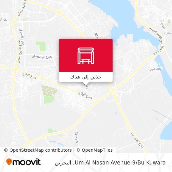 خريطة Um Al Nasan Avenue-9/Bu Kuwara