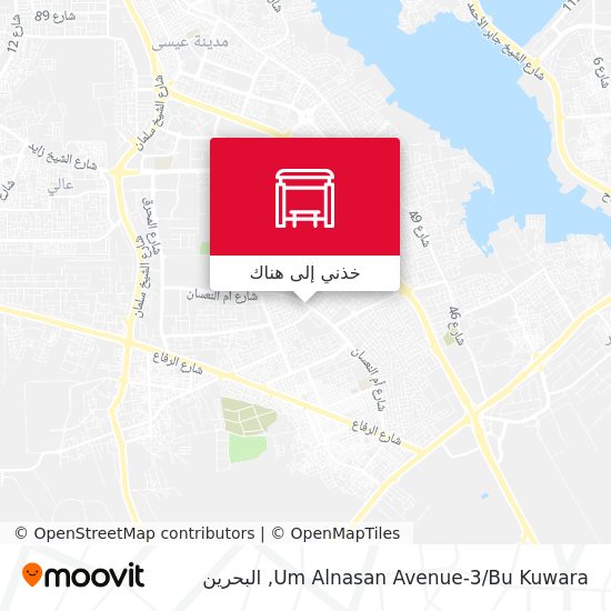 خريطة Um Alnasan Avenue-3/Bu Kuwara
