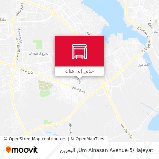 خريطة Um Alnasan Avenue-5/Hajeyat