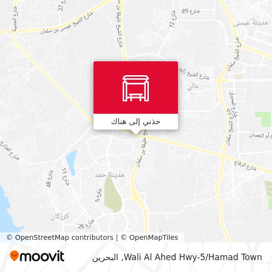 خريطة Wali Al Ahed Hwy-5/Hamad Town