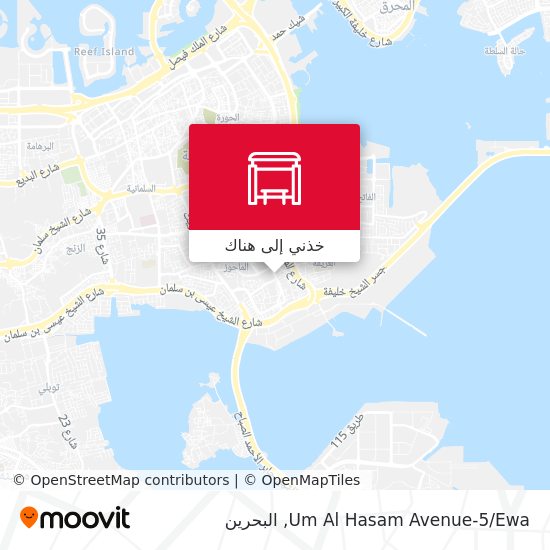 خريطة Um Al Hasam Avenue-5/Ewa
