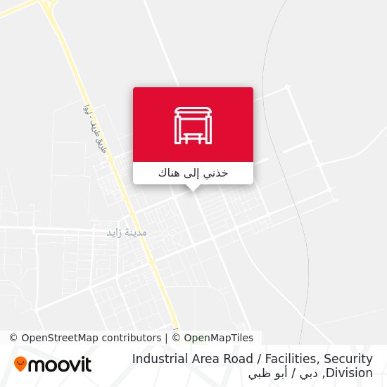 خريطة Industrial Area Road / Facilities, Security Division