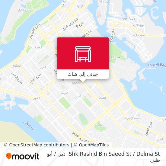 خريطة Shk Rashid Bin Saeed St / Delma St