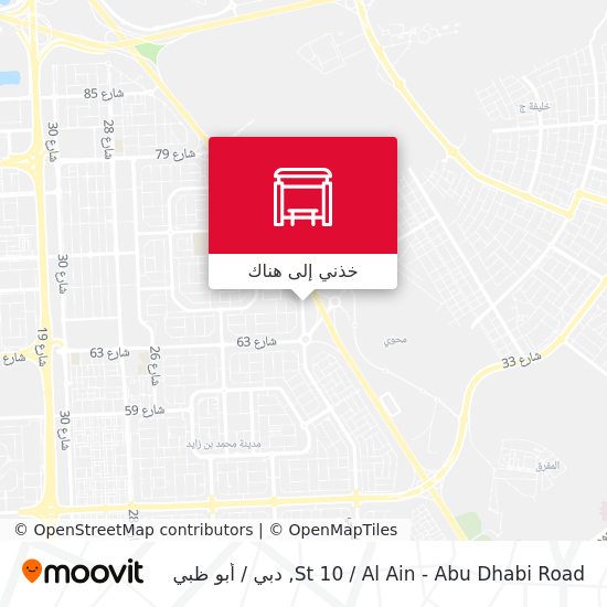 خريطة St 10 / Al Ain - Abu Dhabi Road