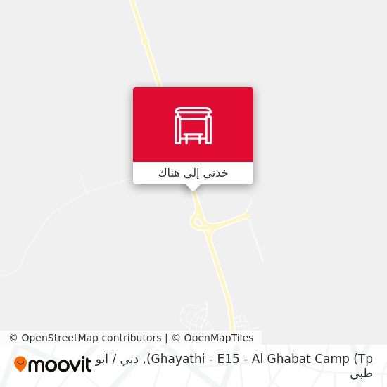 خريطة Ghayathi - E15  -  Al Ghabat Camp (Tp)