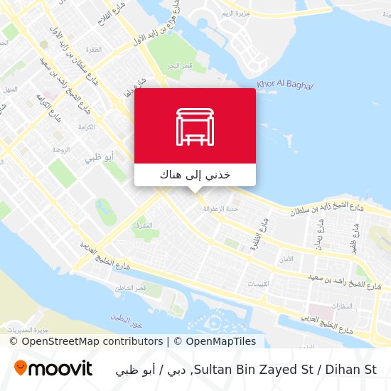 خريطة Sultan Bin Zayed St / Dihan St