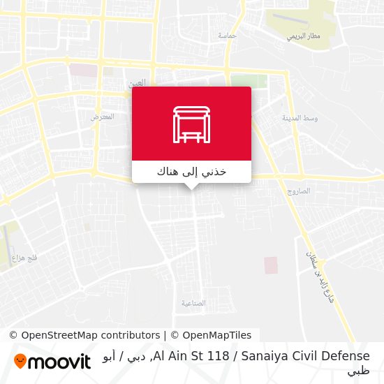 خريطة Al Ain St 118 / Sanaiya Civil Defense