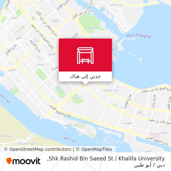 خريطة Shk Rashid Bin Saeed  St / Khalifa University