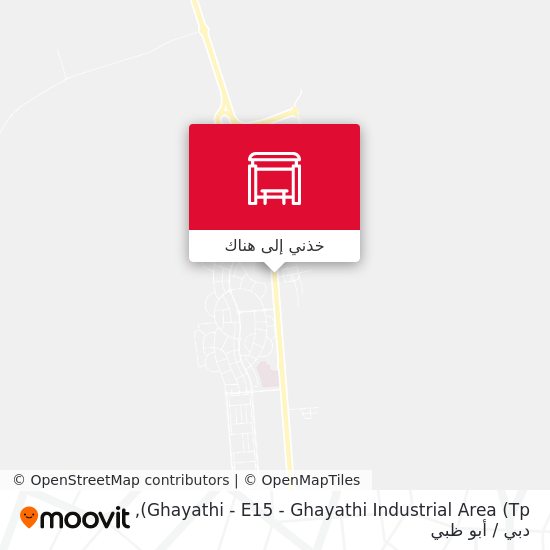 خريطة Ghayathi - E15  -  Ghayathi Industrial Area (Tp)