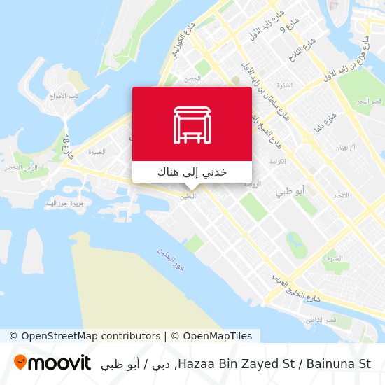 خريطة Hazaa Bin Zayed St / Bainuna St