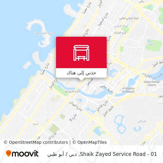 خريطة Shaik Zayed Service Road - 01