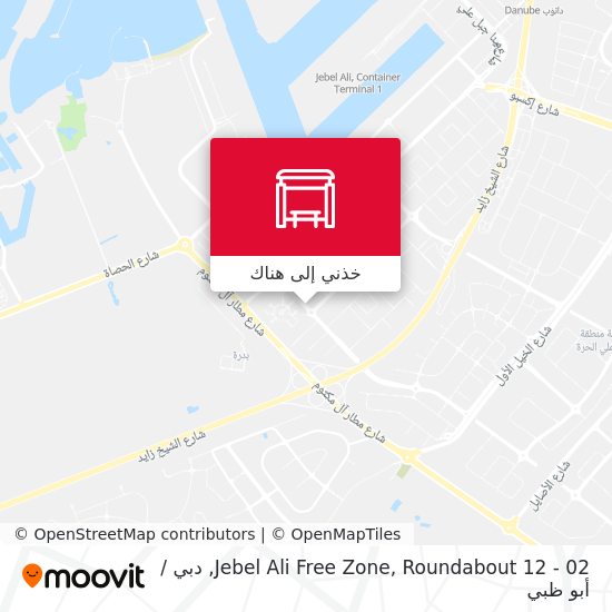 خريطة Jebel Ali Free Zone, Roundabout 12 - 02