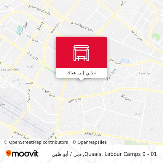 خريطة Qusais, Labour Camps 9 - 01