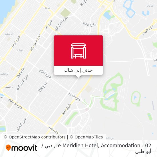 خريطة Le Meridien Hotel, Accommodation - 02