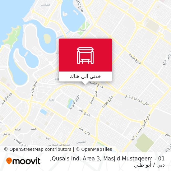 خريطة Qusais Ind. Area 3, Masjid Mustaqeem - 01