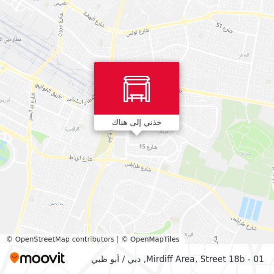خريطة Mirdiff Area, Street 18b - 01