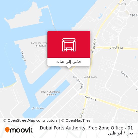 خريطة Dubai Ports Authority, Free Zone Office - 01