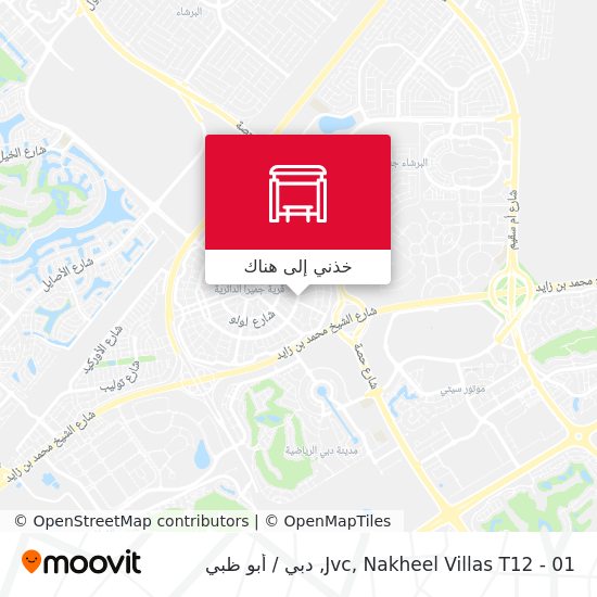 خريطة Jvc, Nakheel Villas T12 - 01