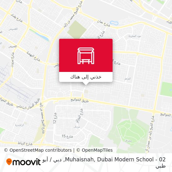 خريطة Muhaisnah, Dubai Modern School - 02