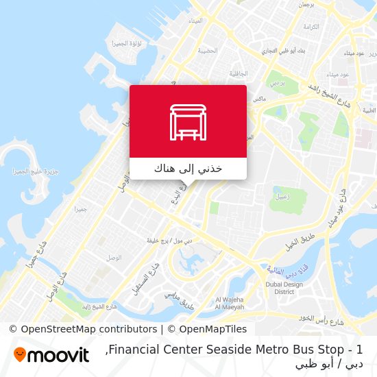 خريطة Financial Center Seaside Metro Bus Stop - 1