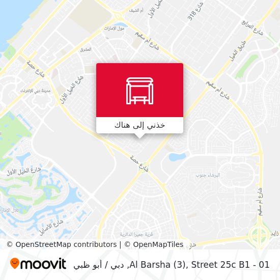 خريطة Al Barsha (3), Street 25c B1 - 01