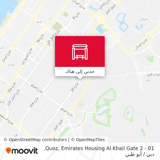 خريطة Quoz, Emirates Housing Al Khail Gate 2 - 01