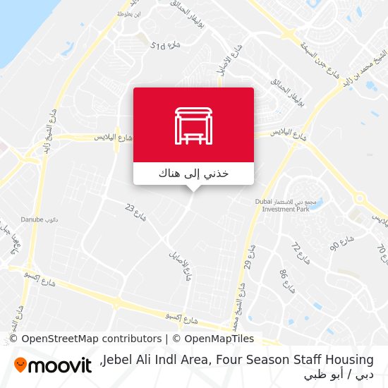 خريطة Jebel Ali Indl Area, Four Season Staff Housing