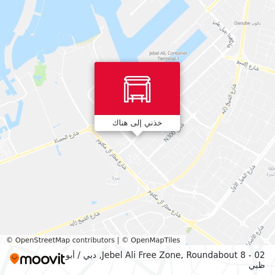 خريطة Jebel Ali Free Zone, Roundabout 8 - 02