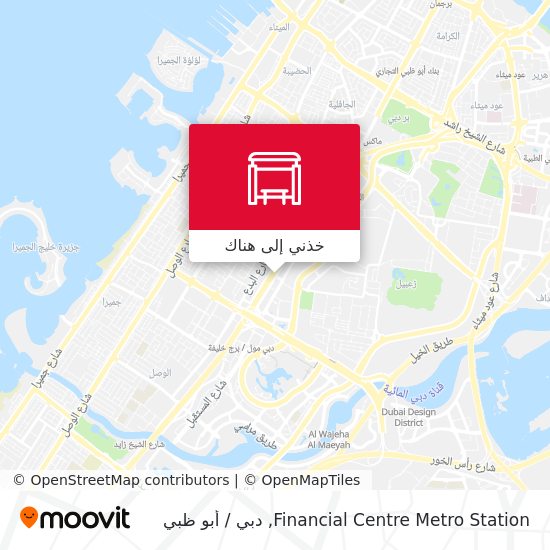 خريطة Financial Centre Metro Station