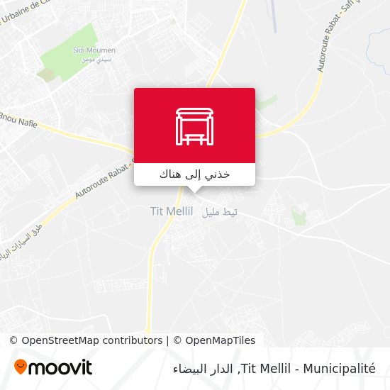 خريطة Tit Mellil - Municipalité