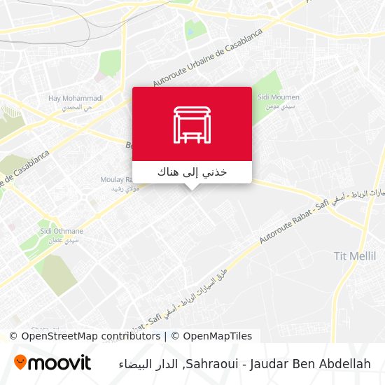 خريطة Sahraoui - Jaudar Ben Abdellah