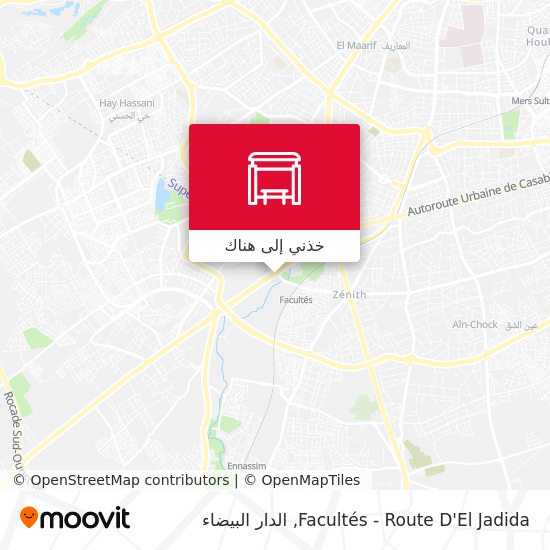 خريطة Facultés - Route D'El Jadida