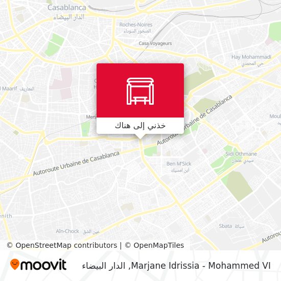 خريطة Marjane Idrissia - Mohammed VI