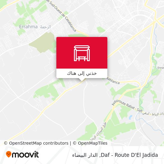 خريطة Daf - Route D'El Jadida