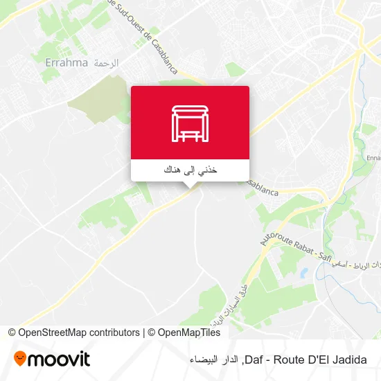 خريطة Daf - Route D'El Jadida