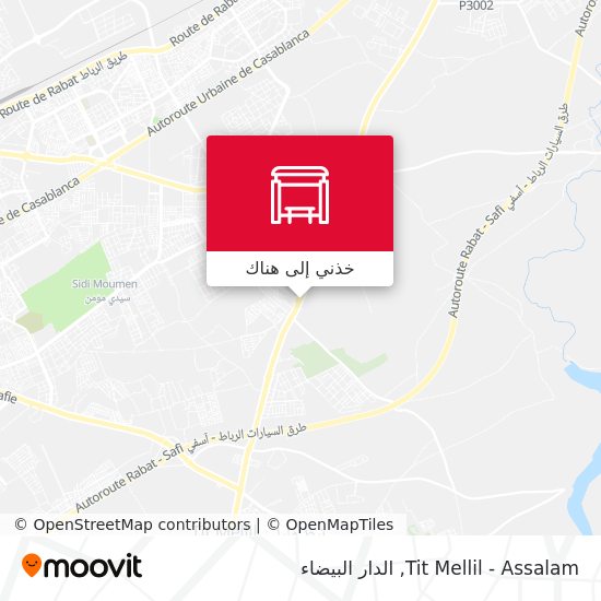 خريطة Tit Mellil - Assalam