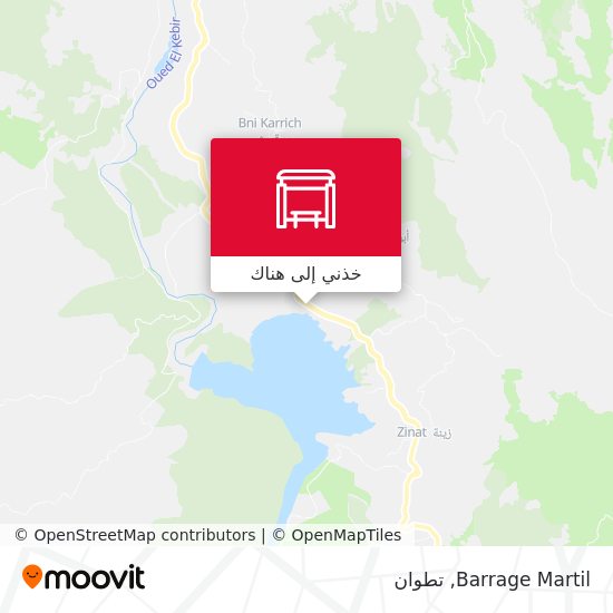خريطة Barrage Martil