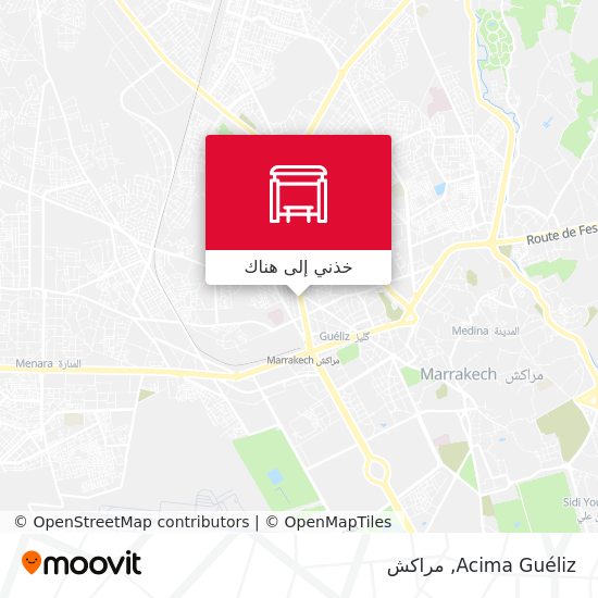 خريطة Acima Guéliz