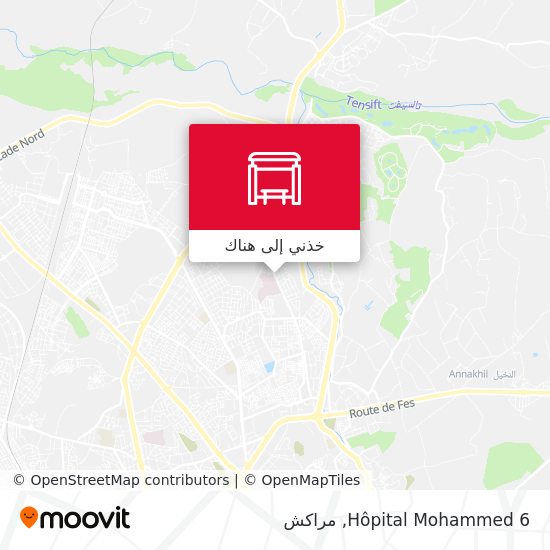 خريطة Hôpital Mohammed 6