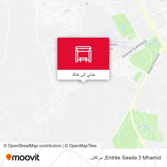 خريطة Entrée Saada 3 Mhamid