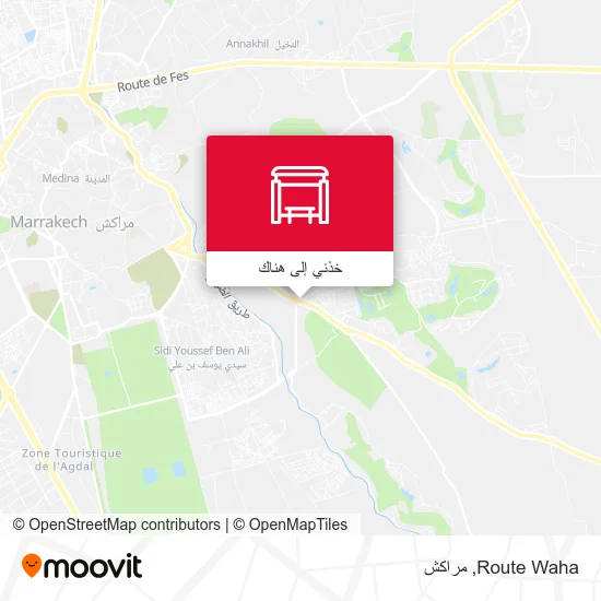 خريطة Route Waha