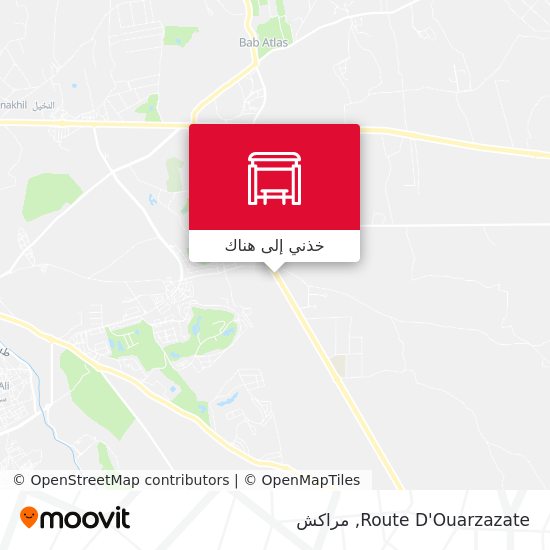 خريطة Route D'Ouarzazate