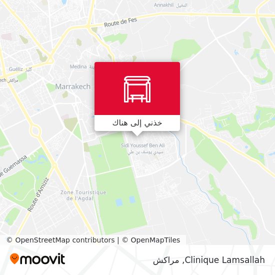 خريطة Clinique Lamsallah
