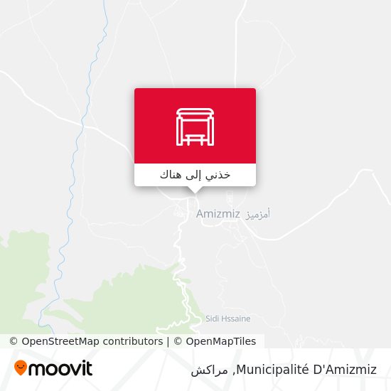خريطة Municipalité D'Amizmiz