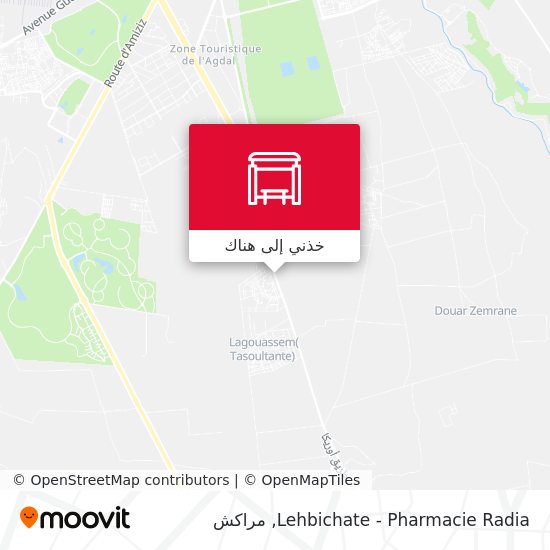 خريطة Lehbichate - Pharmacie Radia